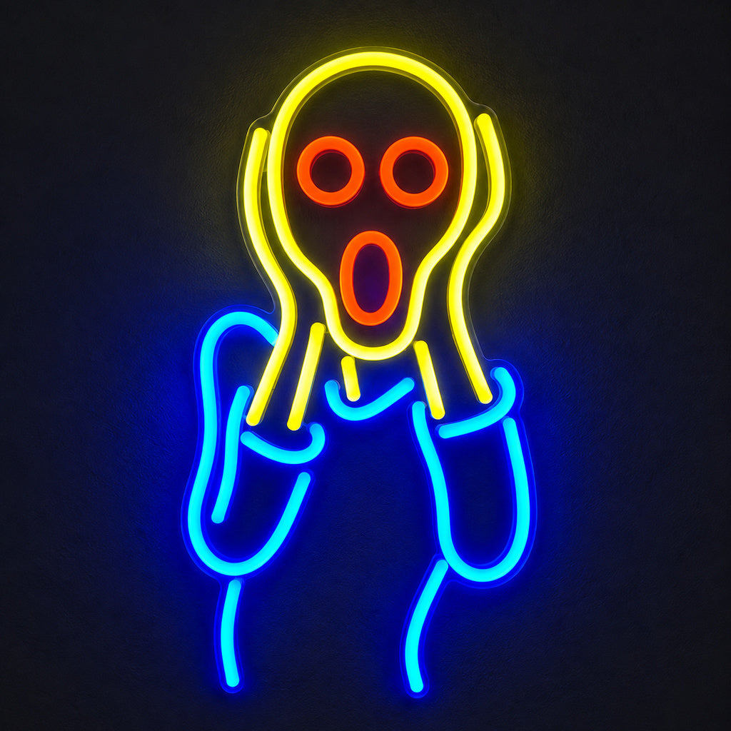 The Scream Figure LED Neon Sign main product image