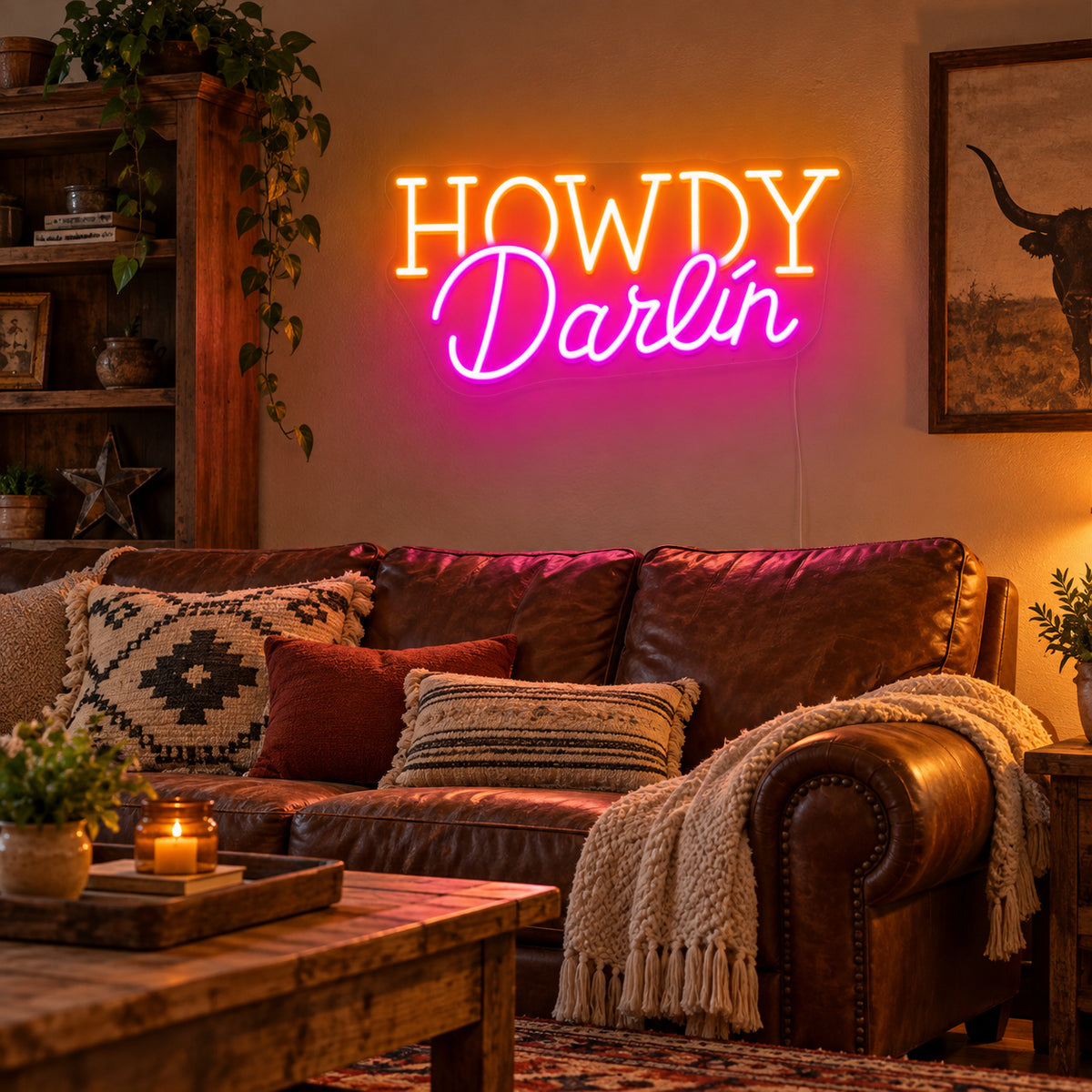 Howdy Darlin Bedroom LED Neon Sign image 03
