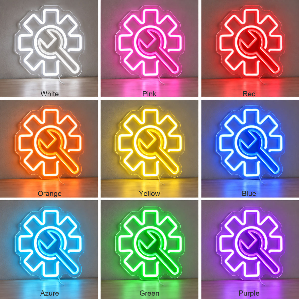 Industrial Gear LED Neon Sign image 04