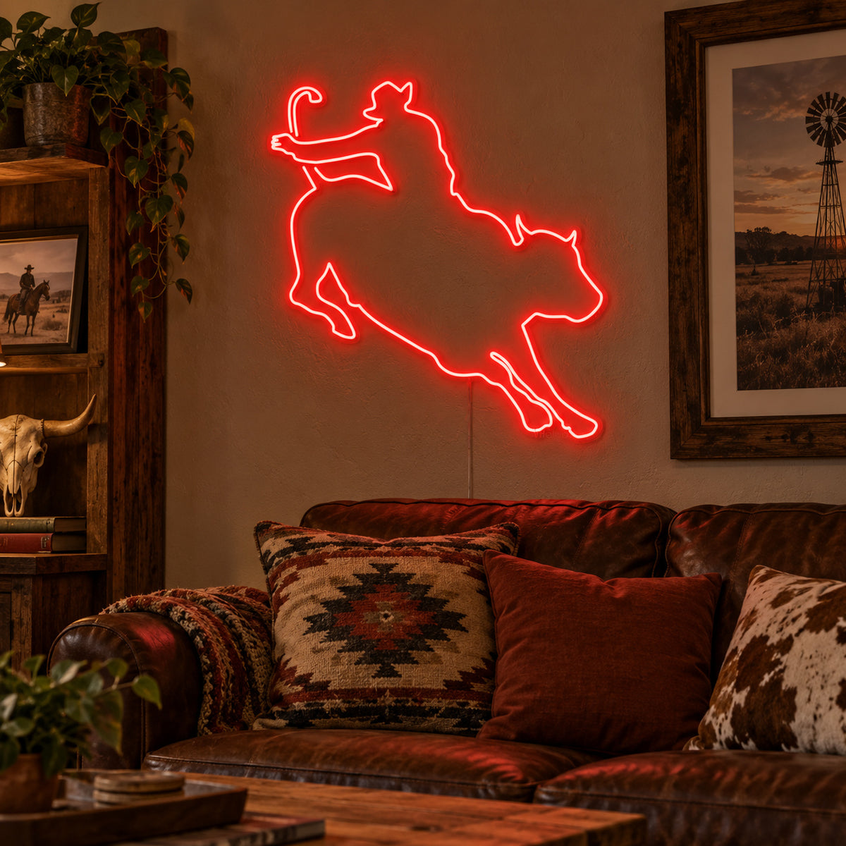 Lasso Bull Rider LED Neon Sign image 03
