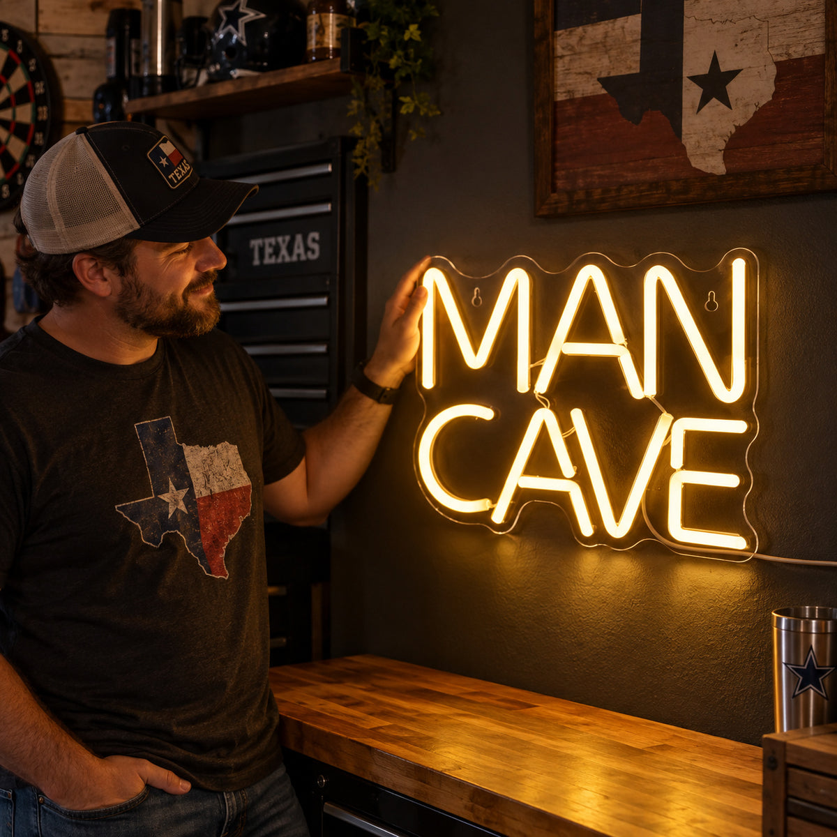 Man Cave LED Neon Sign Garage Neon Sign image 02