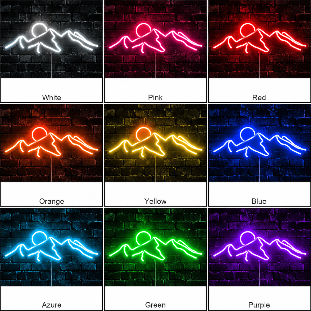 Mountain Desert Sunset LED Neon Sign image 04