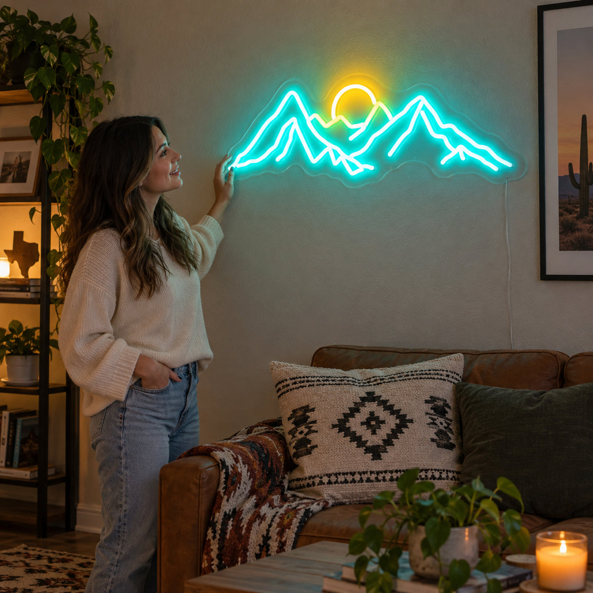 Mountain Sun LED Neon Sign image 02