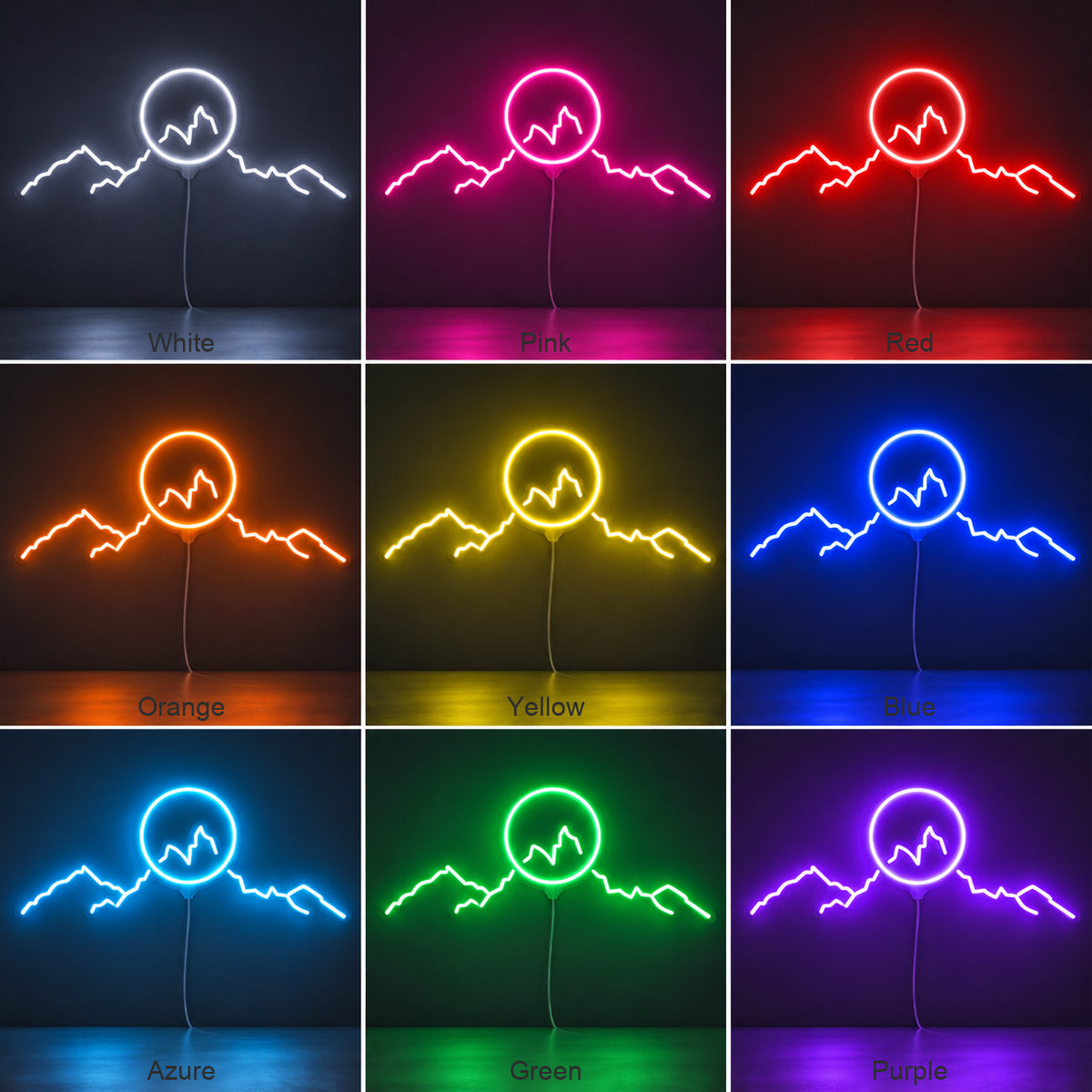 Mountain Sunrise Landscape LED Neon Sign image 04