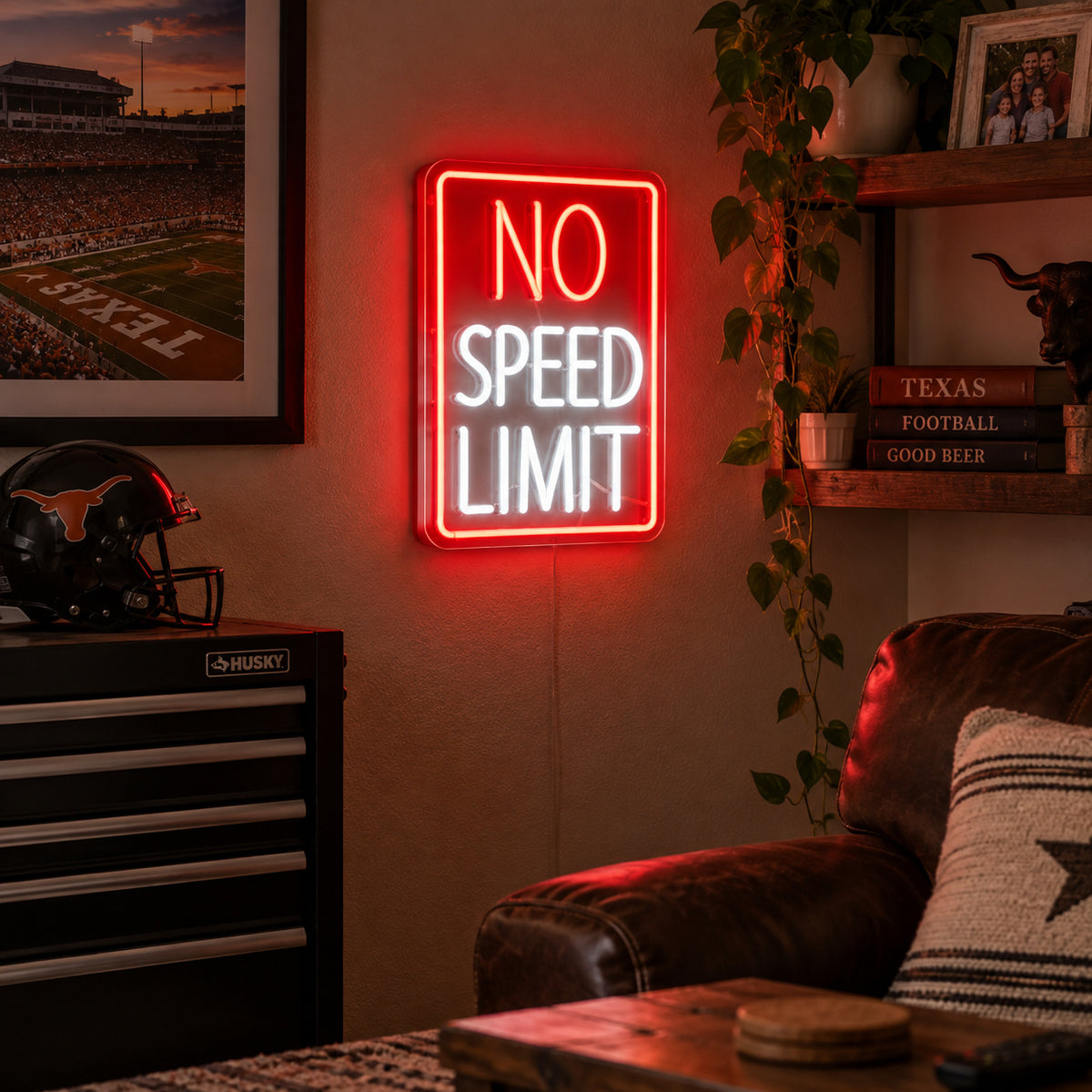 No Speed Limit Garage LED Neon Sign image 03