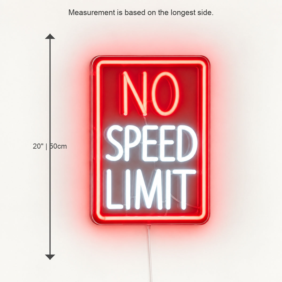 No Speed Limit Garage LED Neon Sign image 05