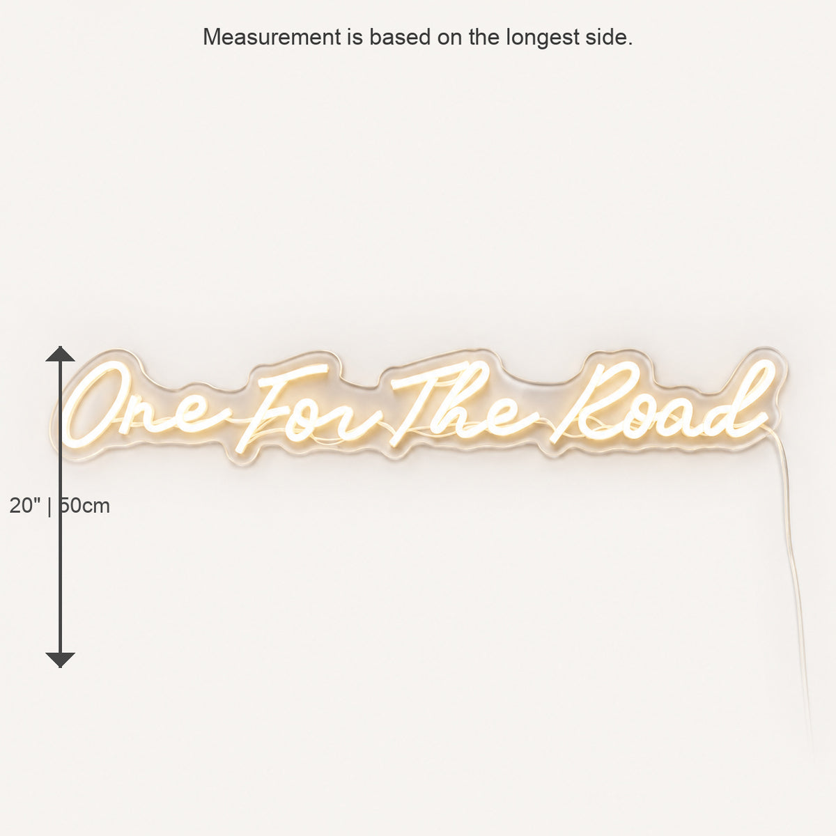 One For The Road Script Garage LED Neon Sign image 05