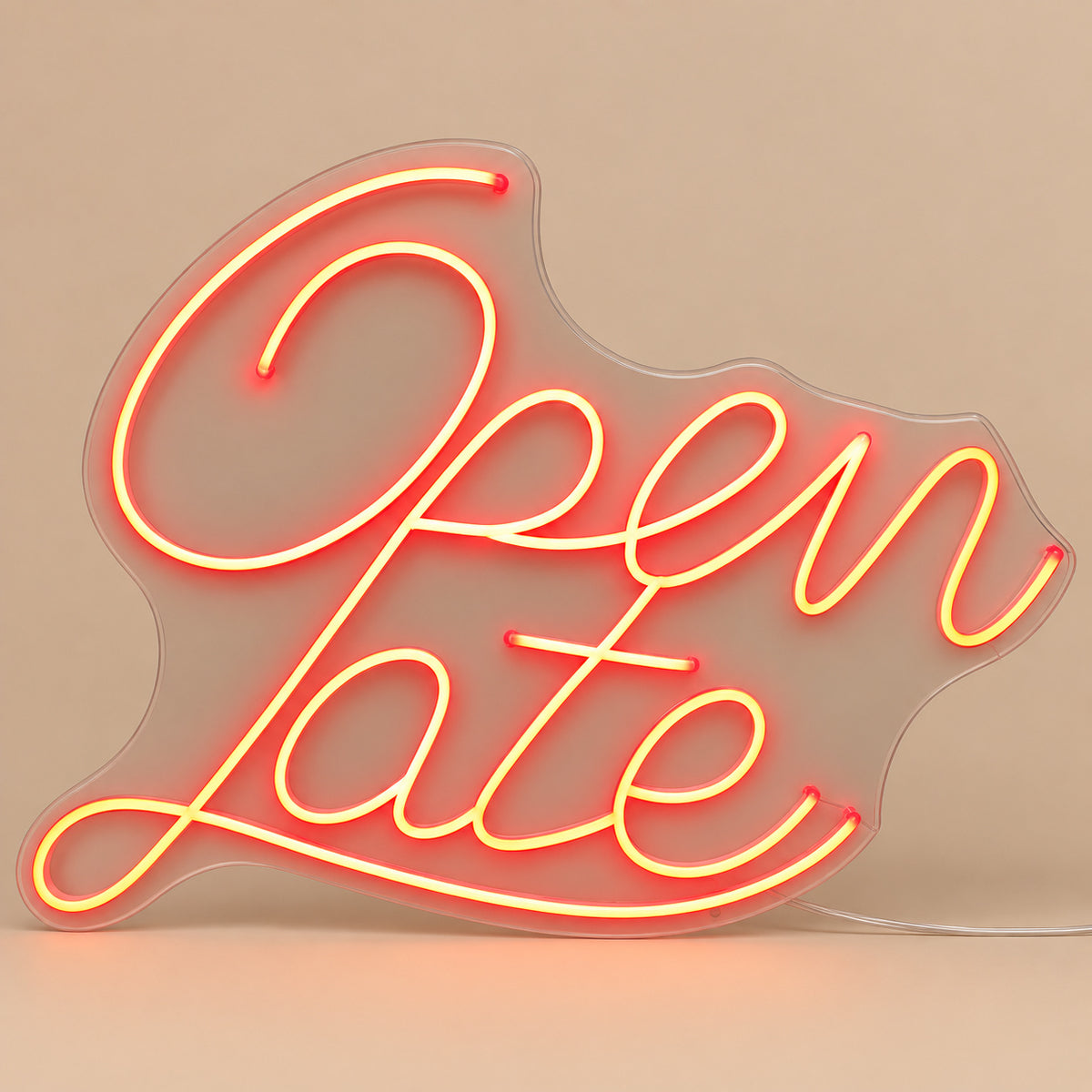 Open Late Script LED Neon Sign image 06