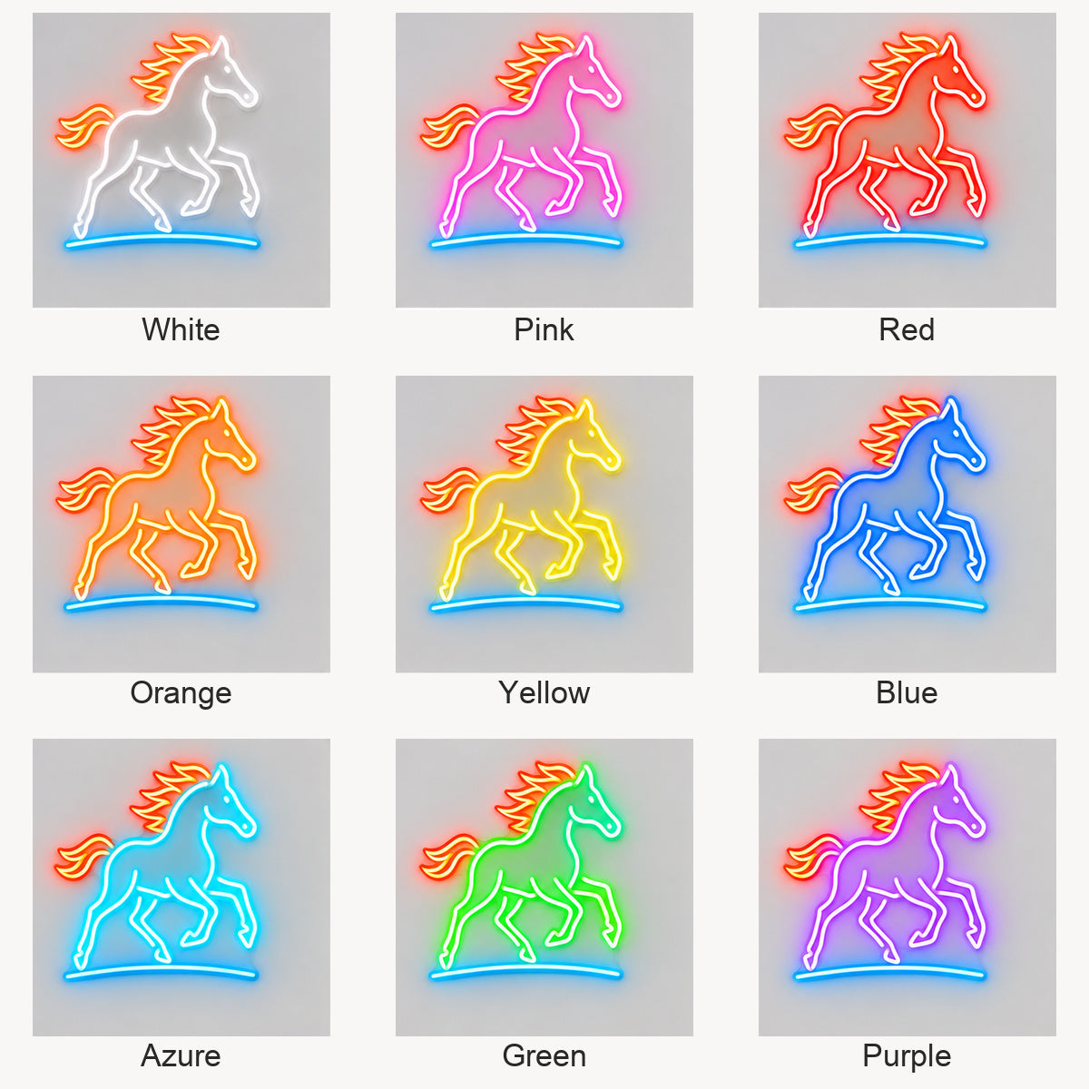 Ranch Horse Vintage LED Neon Sign Garage Neon Sign image 04