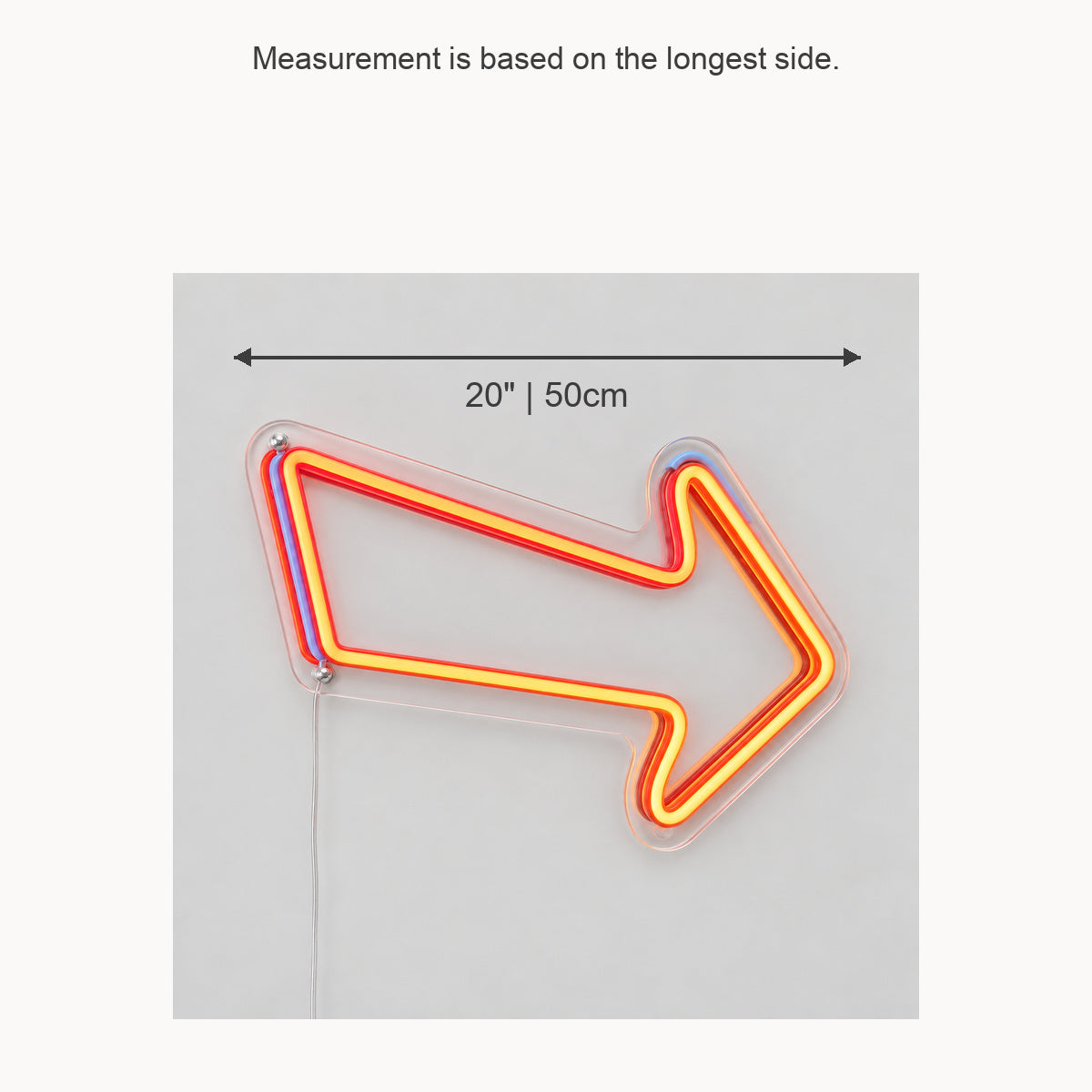 Right Arrow Vintage LED Neon Sign Garage Neon Sign image 05