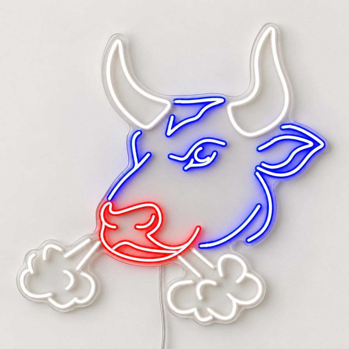 Snorting Bull Head Vintage LED Neon Sign Garage Neon Sign image 06