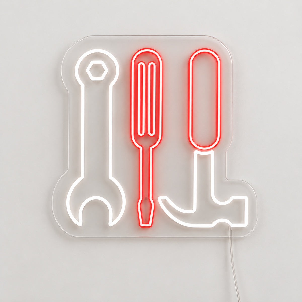 Spanner Hammer Screwdriver Vintage LED Neon Sign Garage Neon Sign image 06