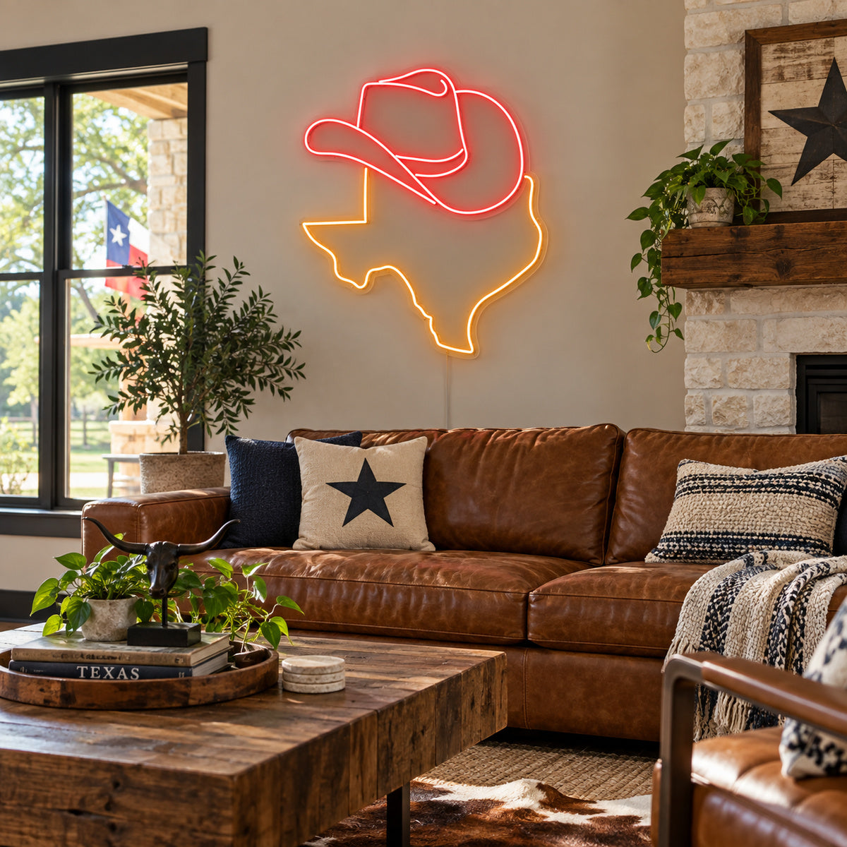 Texas Word Vintage LED Neon Sign Garage Neon Sign image 03