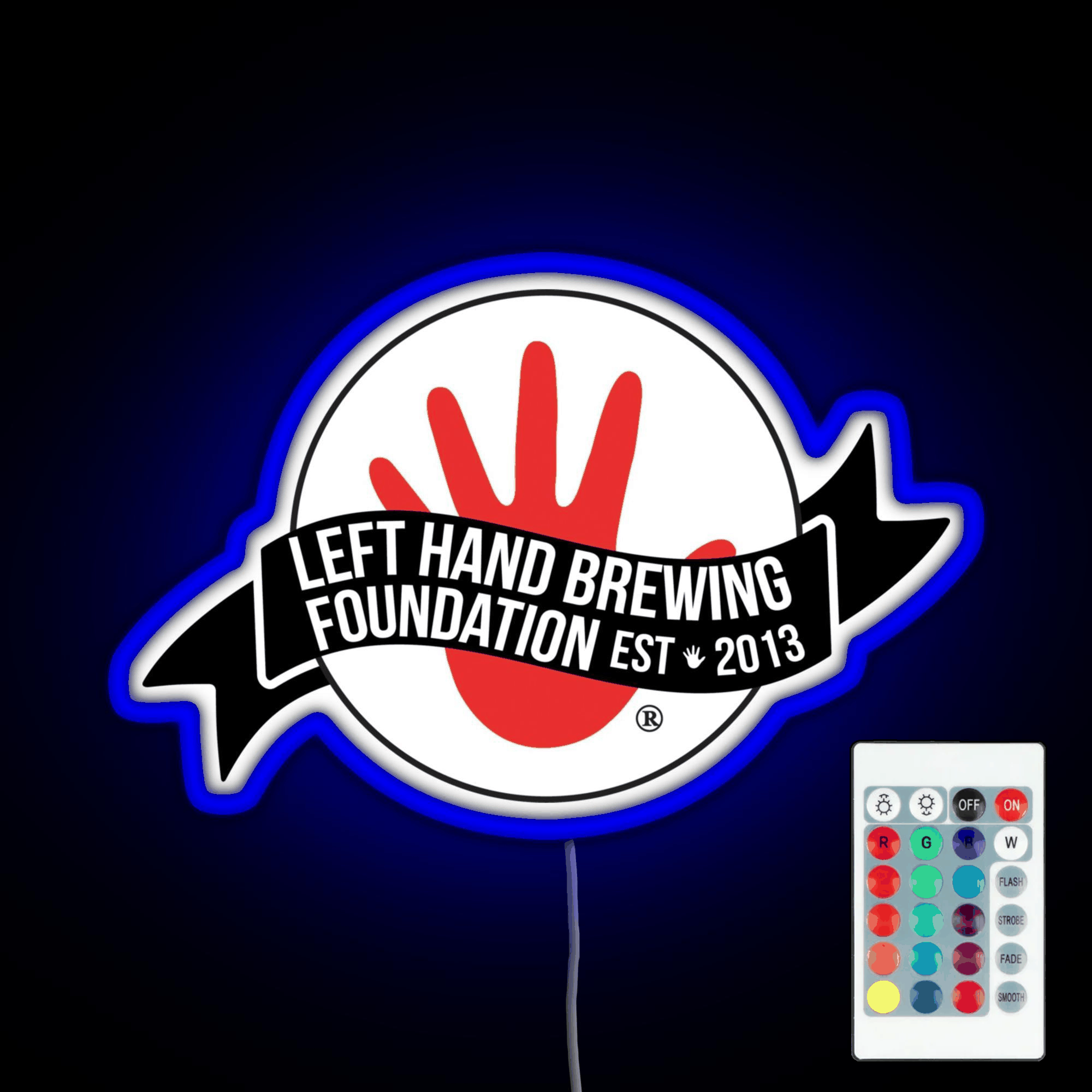 Left Hand Brewing Rgb Led Neon Sign Pop Wall Art