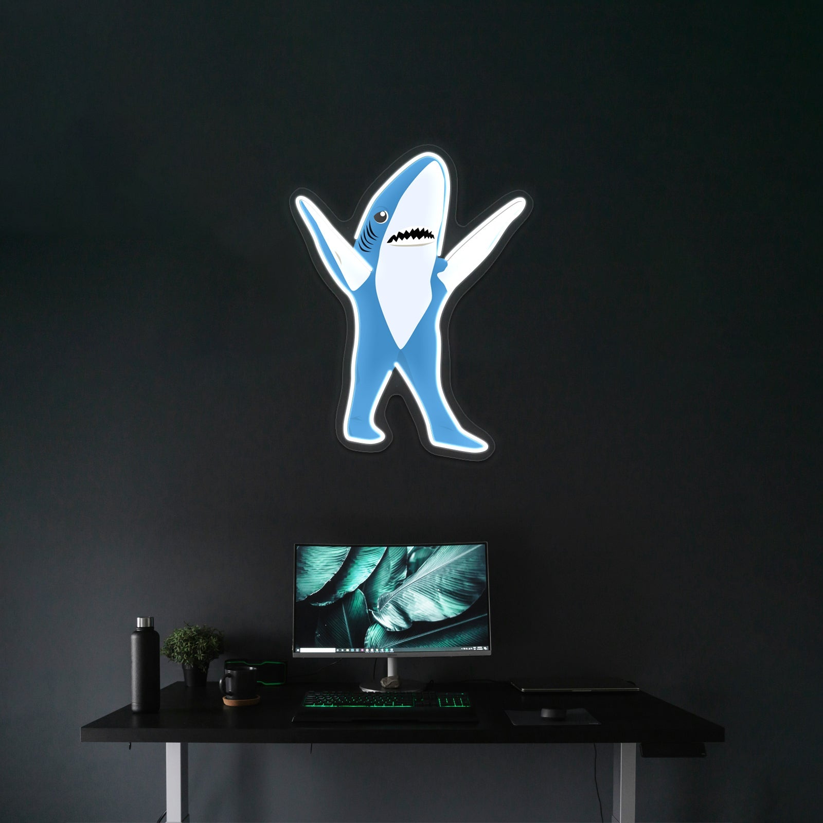 Left Shark Artwork Neon Light Signs Custom - Shineneon