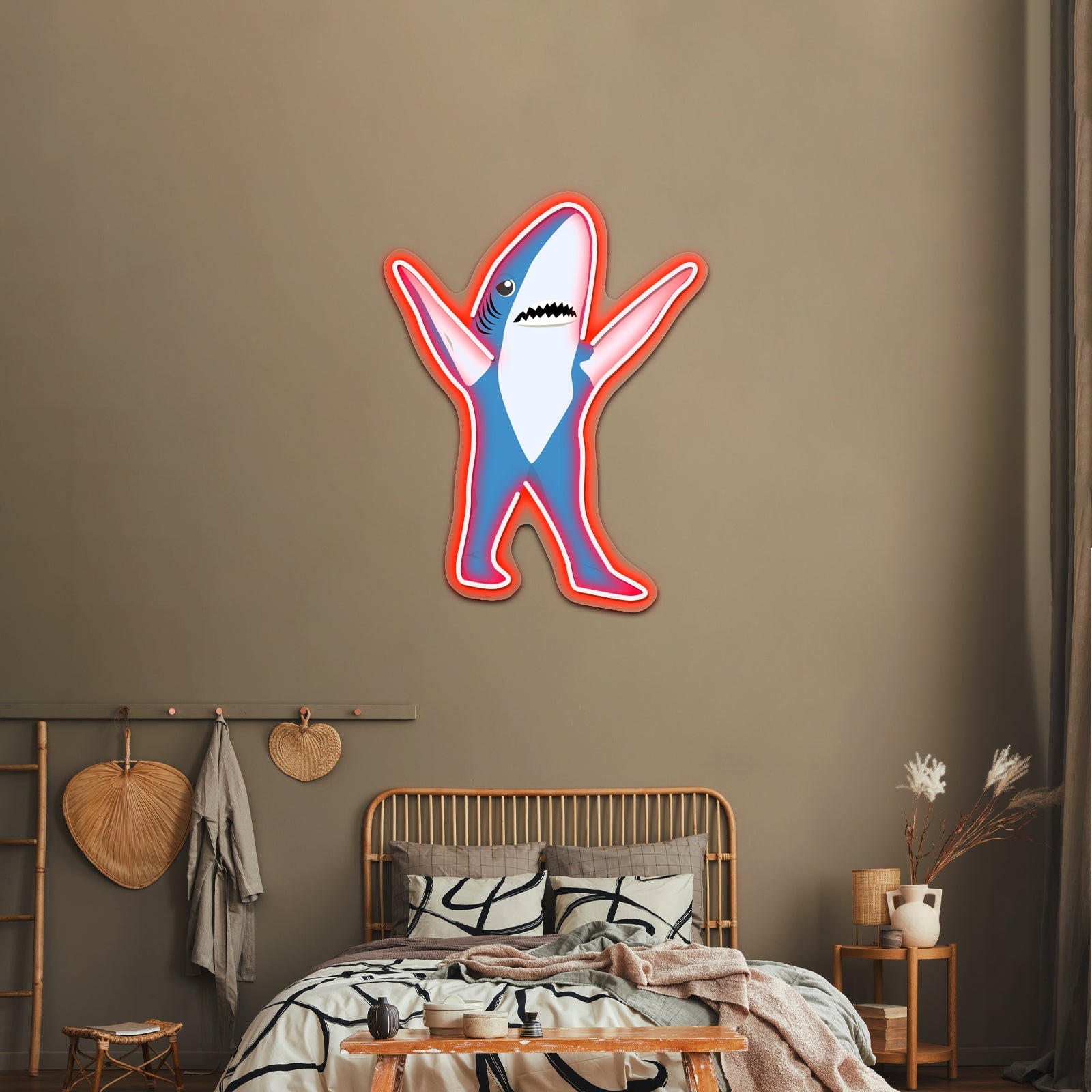 Left Shark Artwork Neon Light Signs Custom - Shineneon