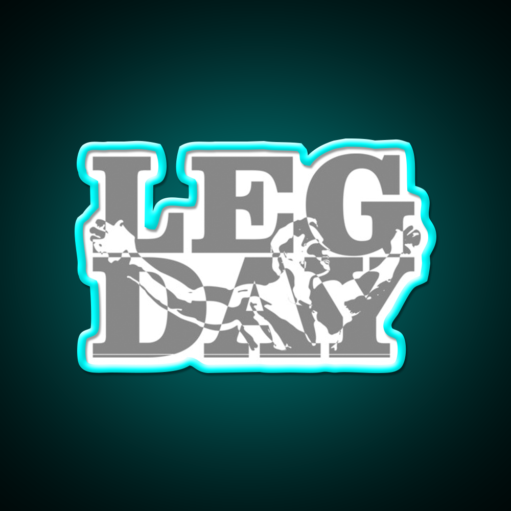 Leg Day Gym Fitness Led Neon Sign Rgb Color