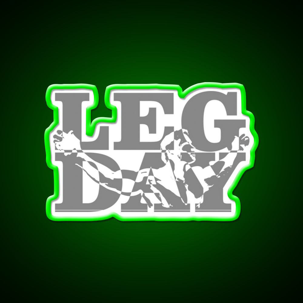 Leg Day Gym Fitness Led Neon Sign Rgb Color