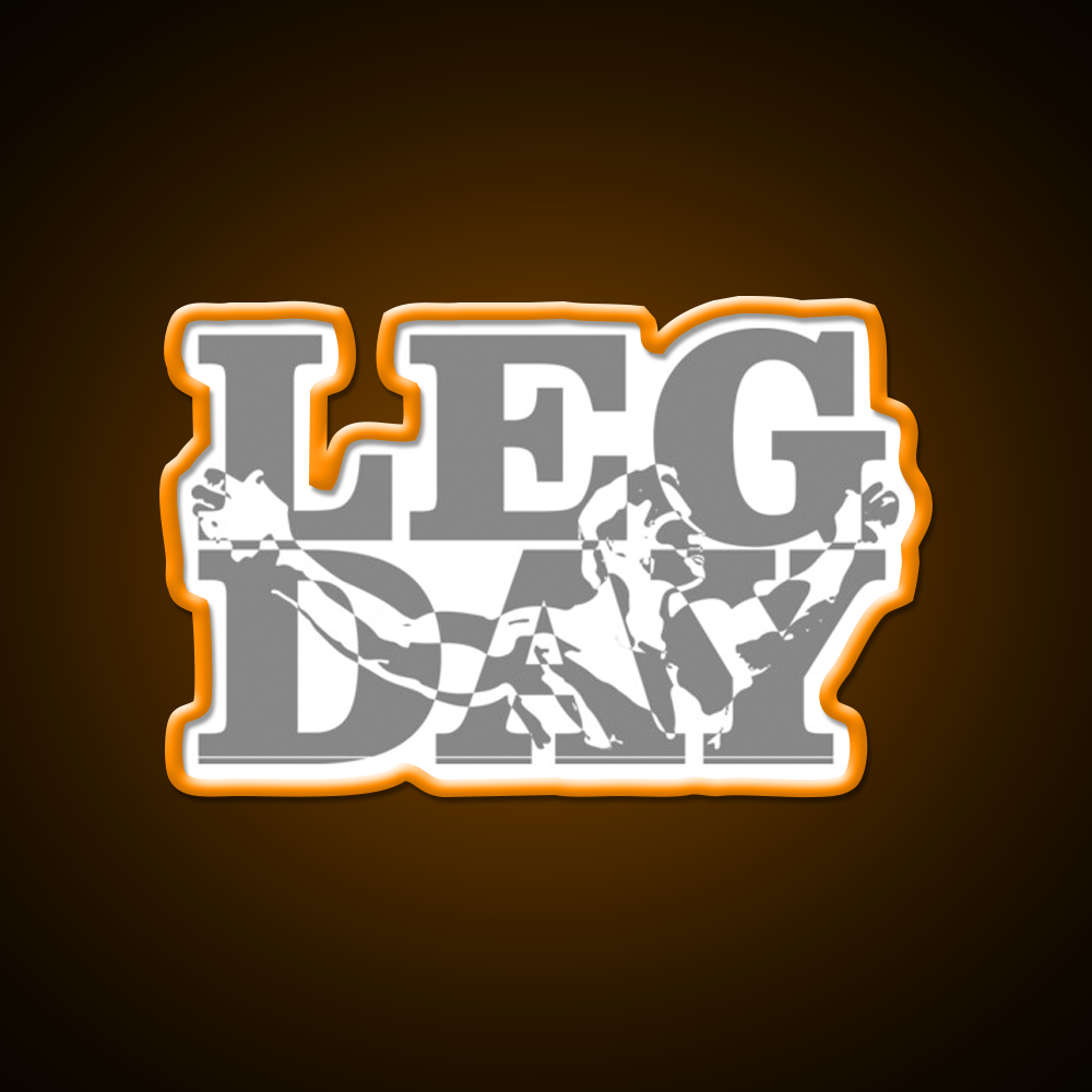 Leg Day Gym Fitness Led Neon Sign Rgb Color