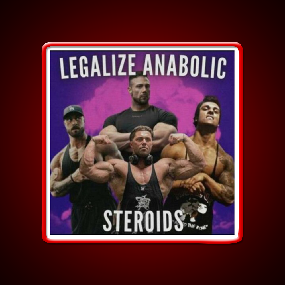 Legalize Anabolic Steroids Gym Fitness Led Neon Sign Rgb Color