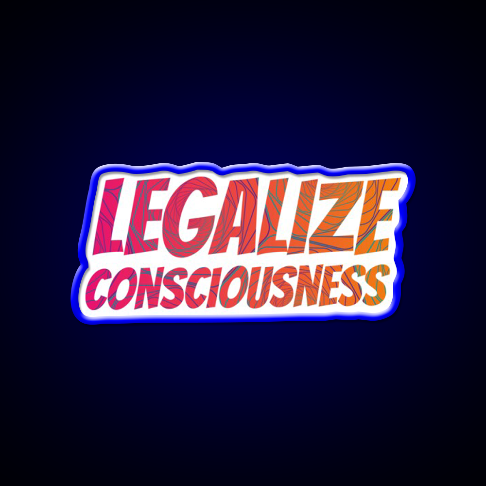 Legalize Consciousness Hemp Inspired Green Leaf Led Neon Sign Rgb Color - LED neon sign view 5
