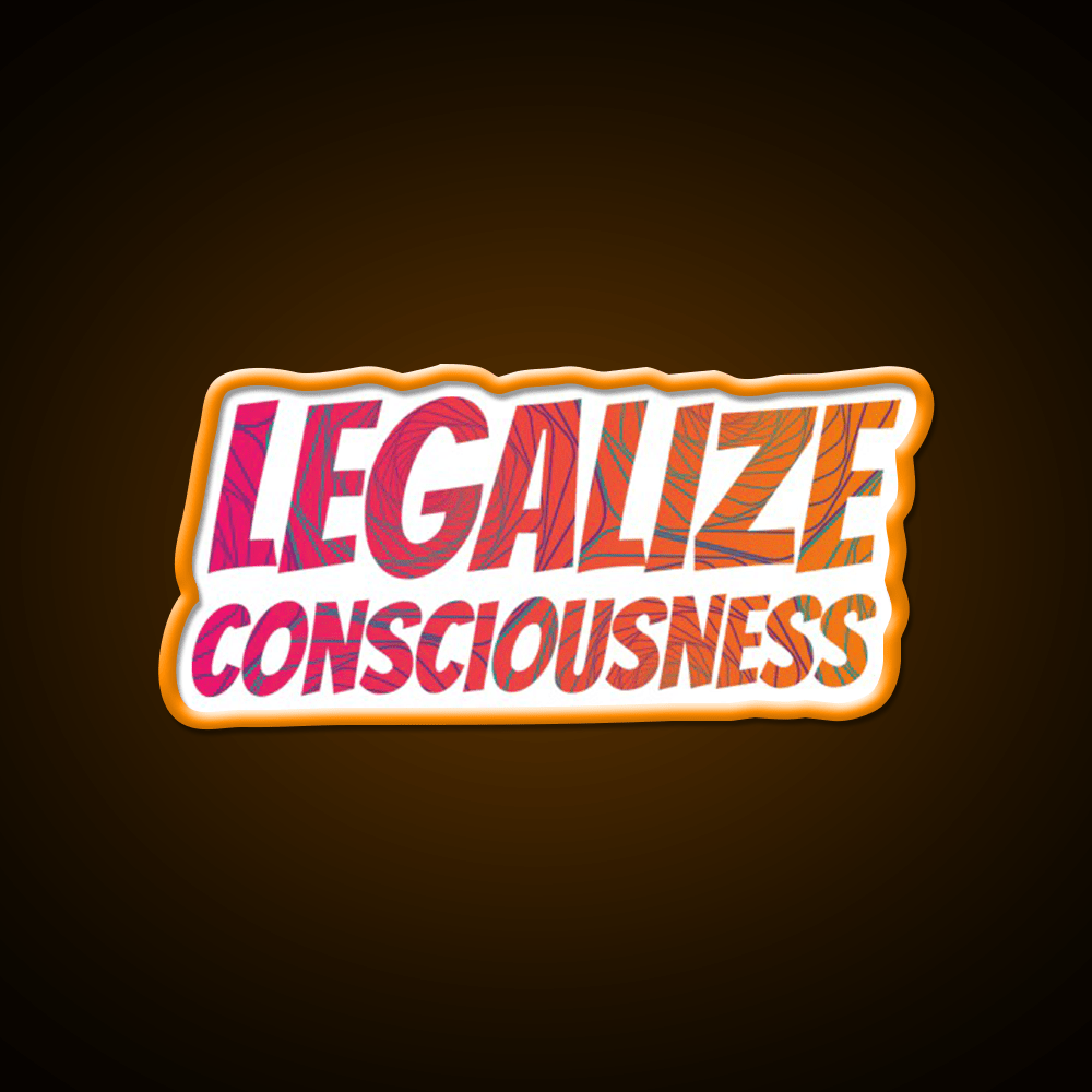 Legalize Consciousness Hemp Inspired Green Leaf Led Neon Sign Rgb Color - Shineneon