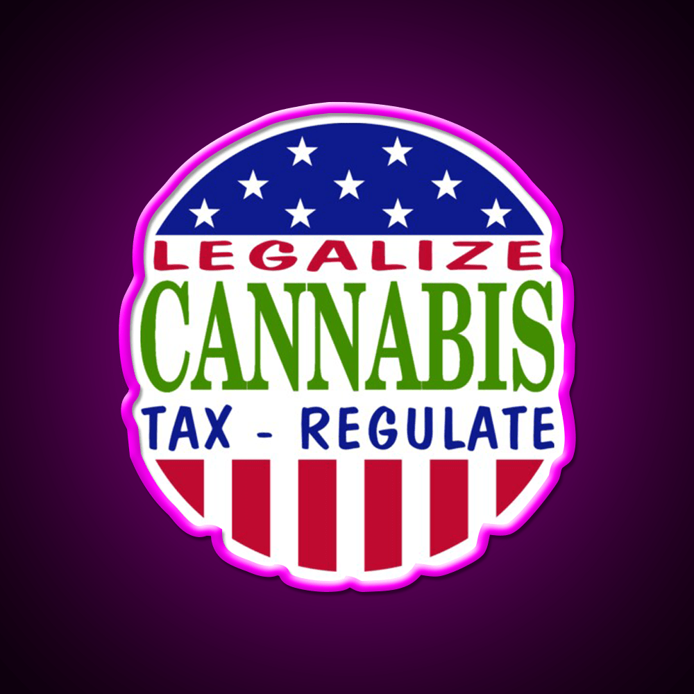 Legalize Hemp Inspired Green Leaf Led Neon Sign Rgb Color - Shineneon
