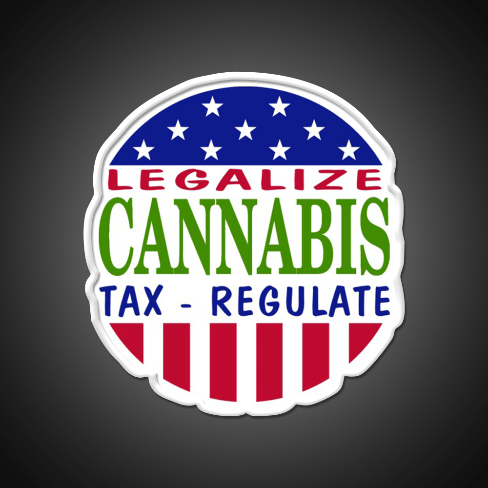Legalize Hemp Inspired Green Leaf Led Neon Sign Rgb Color - Shineneon
