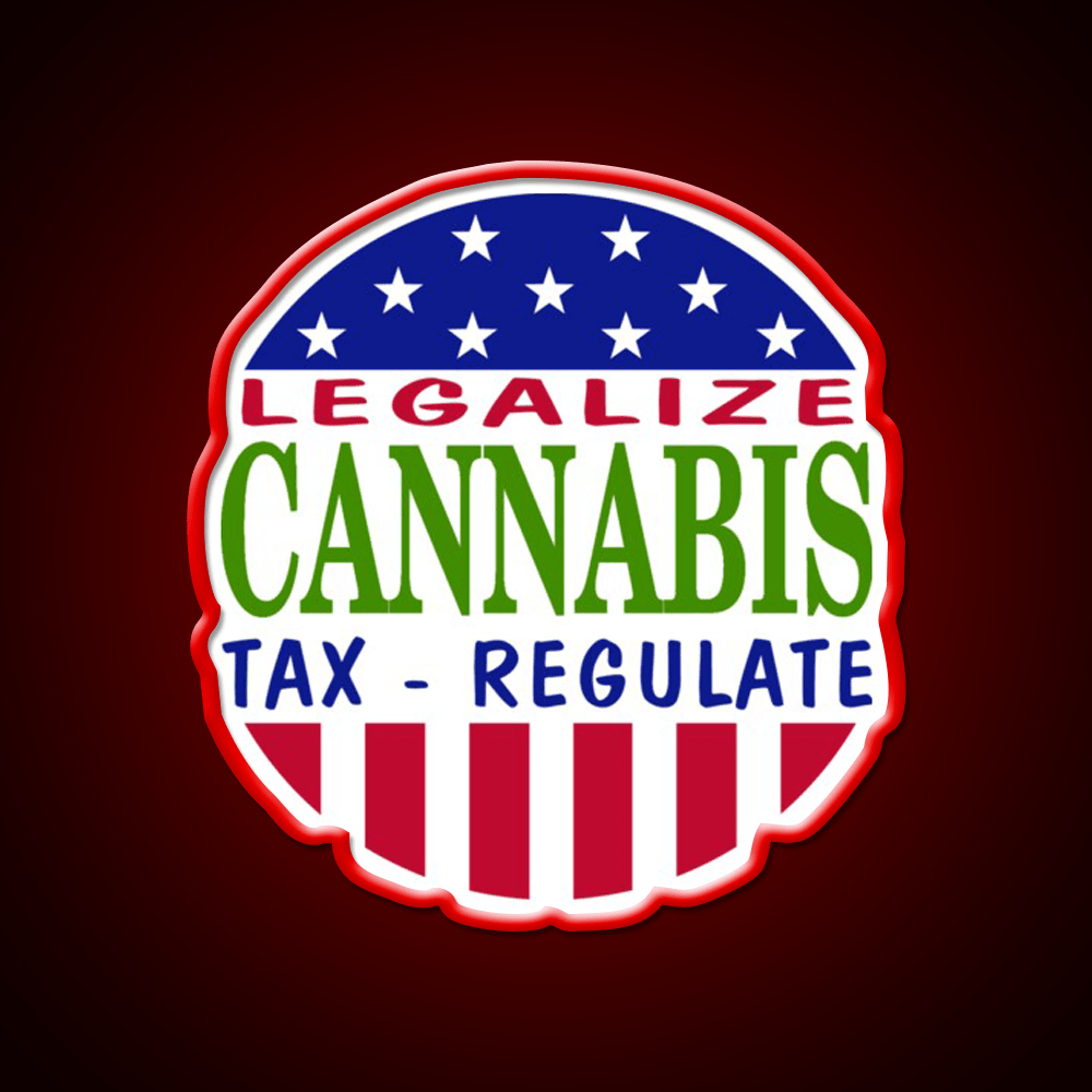 Legalize Hemp Inspired Green Leaf Led Neon Sign Rgb Color - Shineneon
