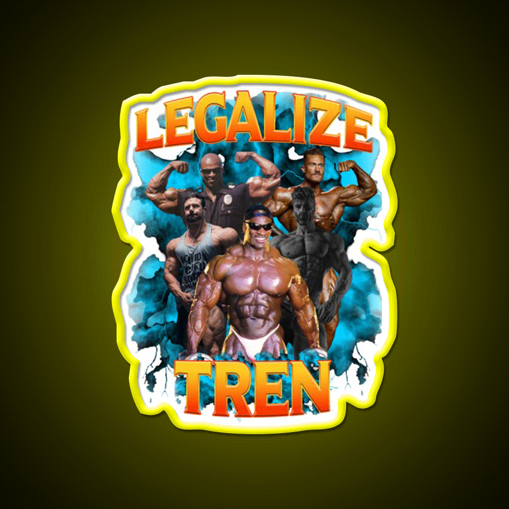 Legalize Tren 2 Gym Fitness Led Neon Sign Rgb Color