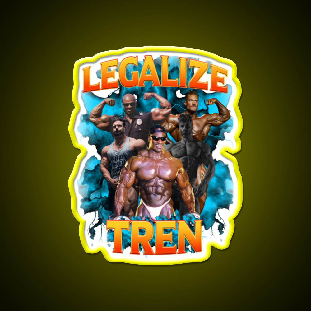 Legalize Tren 2 Gym Fitness Led Neon Sign Rgb Color