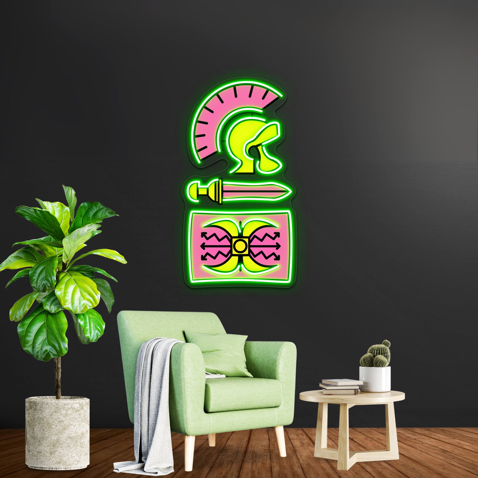 Legionary Pop Pattern Artwork Neon Light Signs Custom - LED neon sign view 9