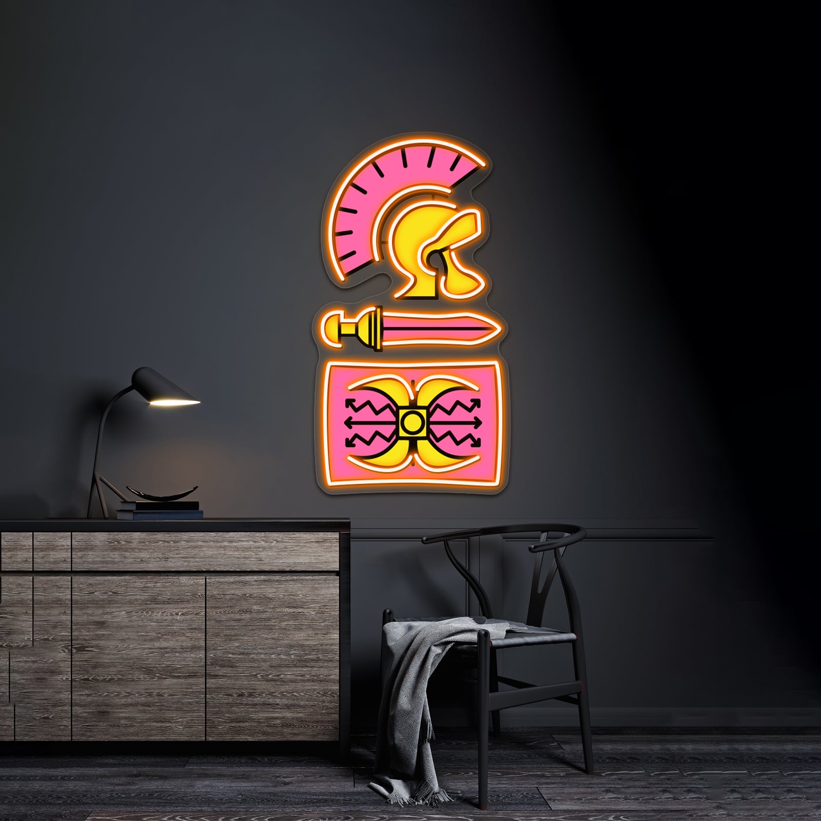 Legionary Pop Pattern Artwork Neon Light Signs Custom - LED neon sign view 6