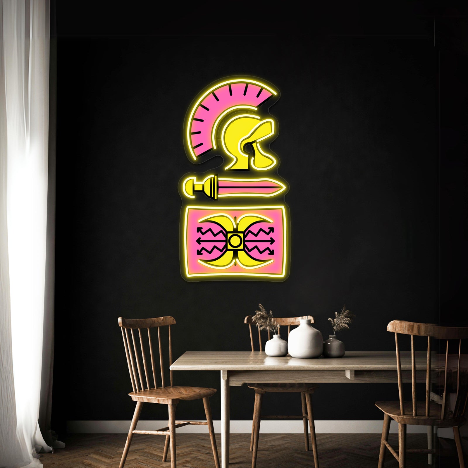 Legionary Pop Pattern Artwork Neon Light Signs Custom - LED neon sign view 7