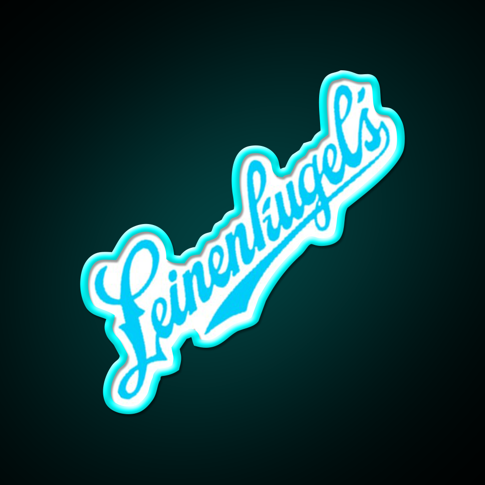 Leinenkugels Beer Blue Beer Bar Decor Led Neon Sign Rgb Color - Size and dimension reference