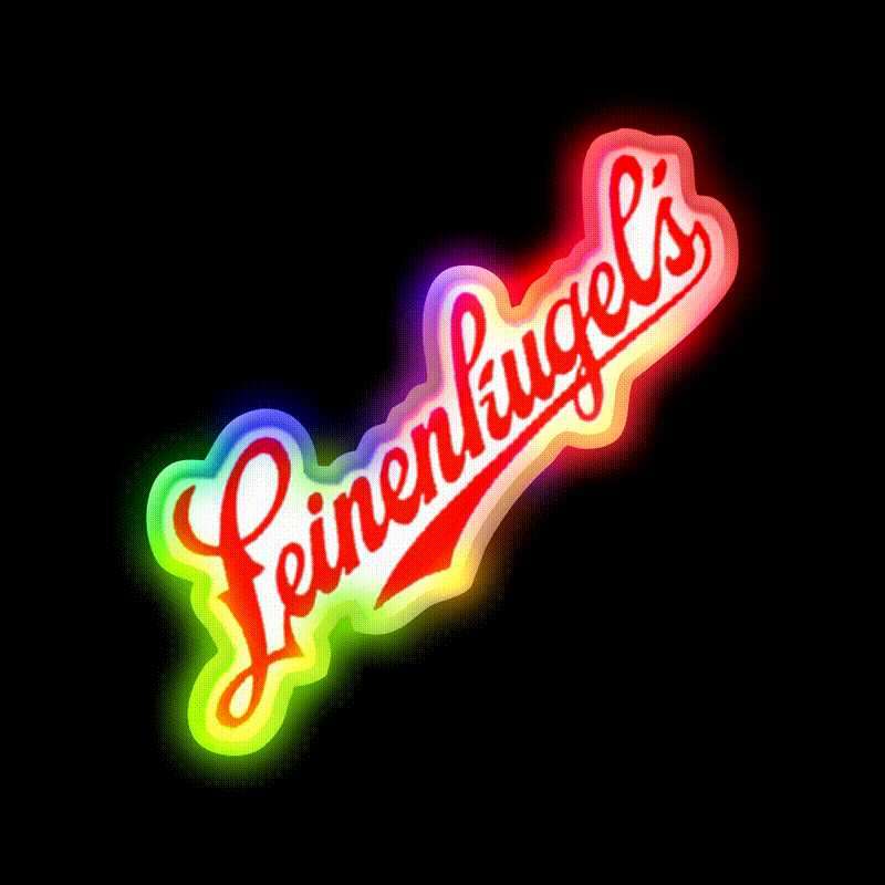 Leinenkugels Beer Red Beer Bar Decor Led Neon Sign Rgb Color - LED neon sign close-up detail