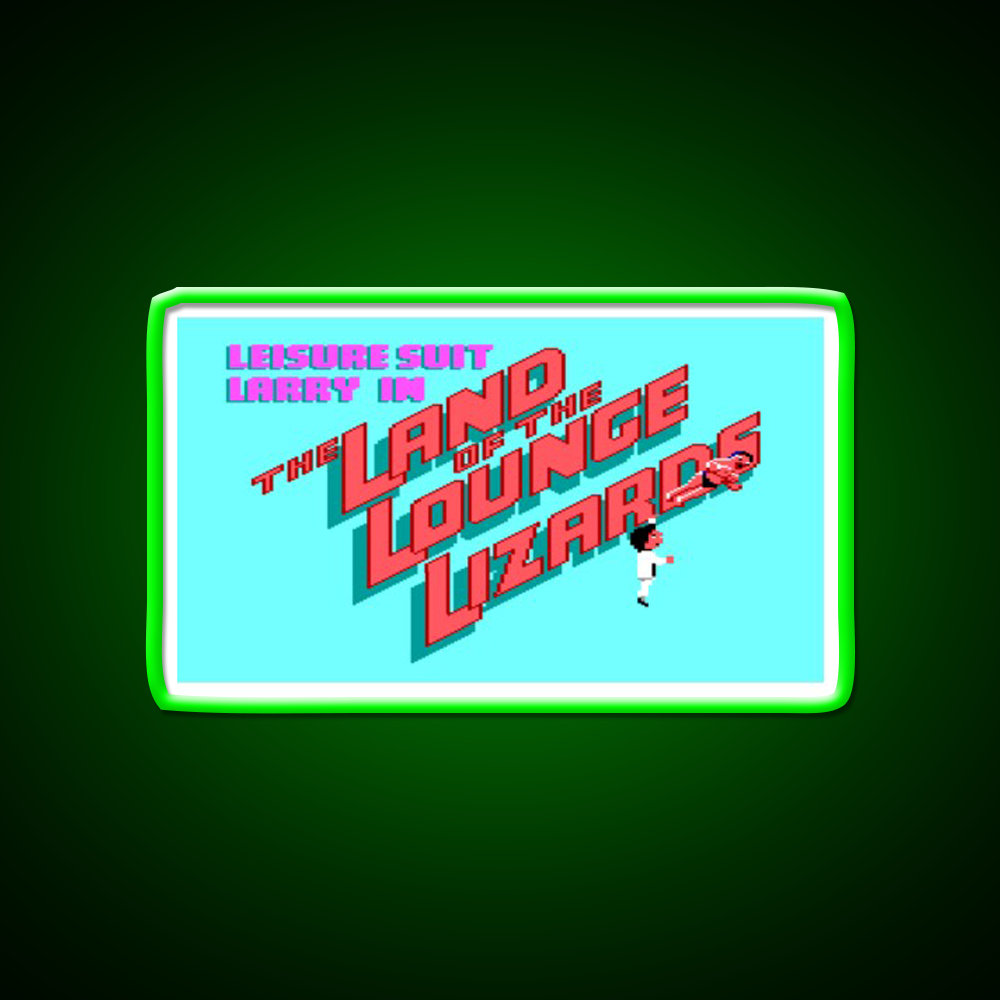 Leisure Suit Larry Ega Man Cave Bar Led Neon Sign Rgb Color
