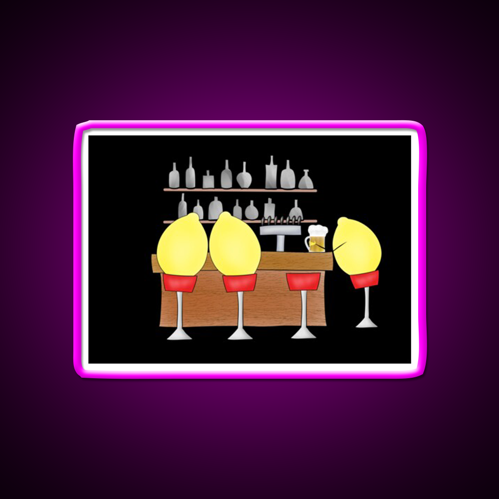 Lemon Bar Man Cave Bar Led Neon Sign Rgb Color