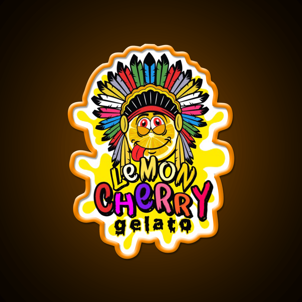 Lemon Cherry Gelato Weed Strain Hemp Inspired Green Leaf Led Neon Sign Rgb Color - Shineneon