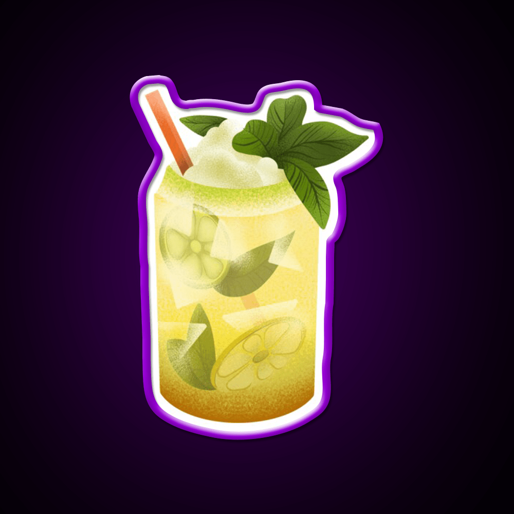 Lemon Cocktail Bar Decor Led Neon Sign Rgb Color - Shineneon