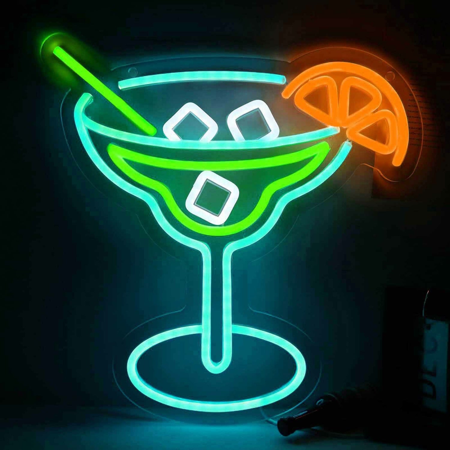 Lemon Cocktail Glass Bar Led Neon Sign | Shineneon