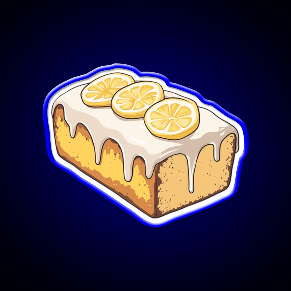 Lemon Drizzle Cake Snack Food Led Neon Sign For Snack Room Rgb Color - Shineneon