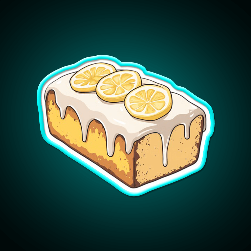 Lemon Drizzle Cake Snack Food Led Neon Sign For Snack Room Rgb Color - Shineneon