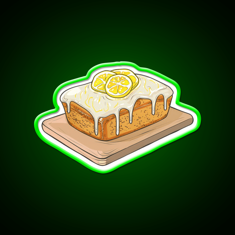 Lemon Drizzle Cake Snack Food Led Neon Sign Rgb Color - Shineneon
