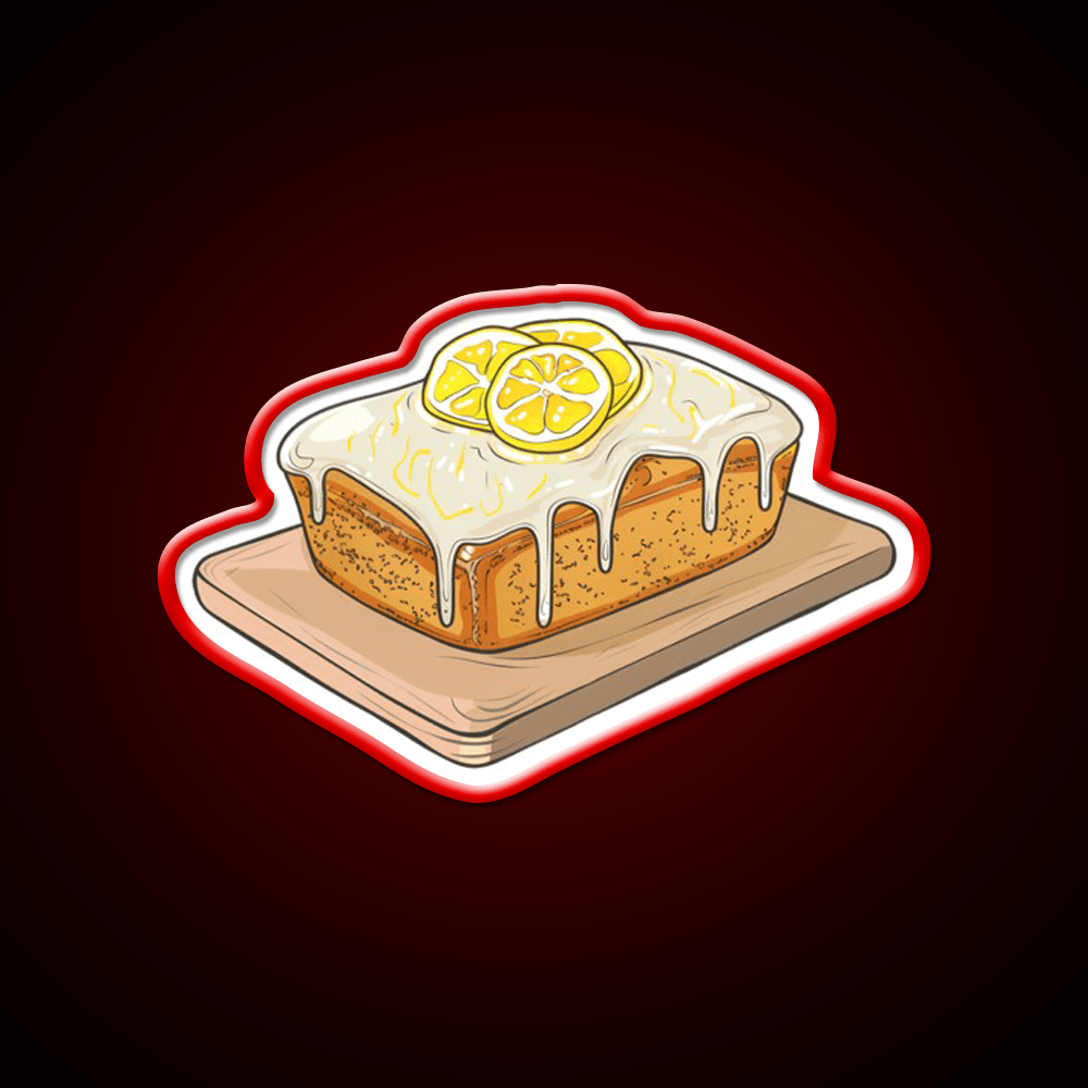 Lemon Drizzle Cake Snack Food Led Neon Sign Rgb Color - Shineneon