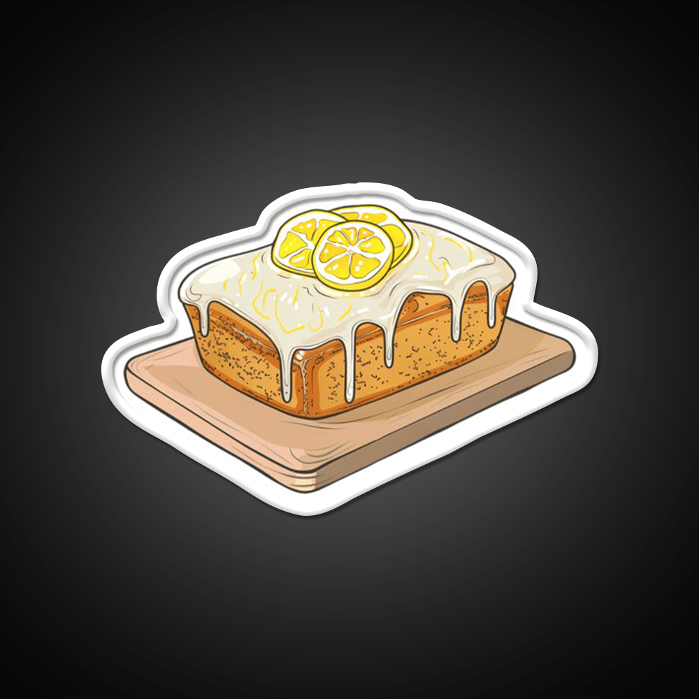 Lemon Drizzle Cake Snack Food Led Neon Sign Rgb Color - Shineneon