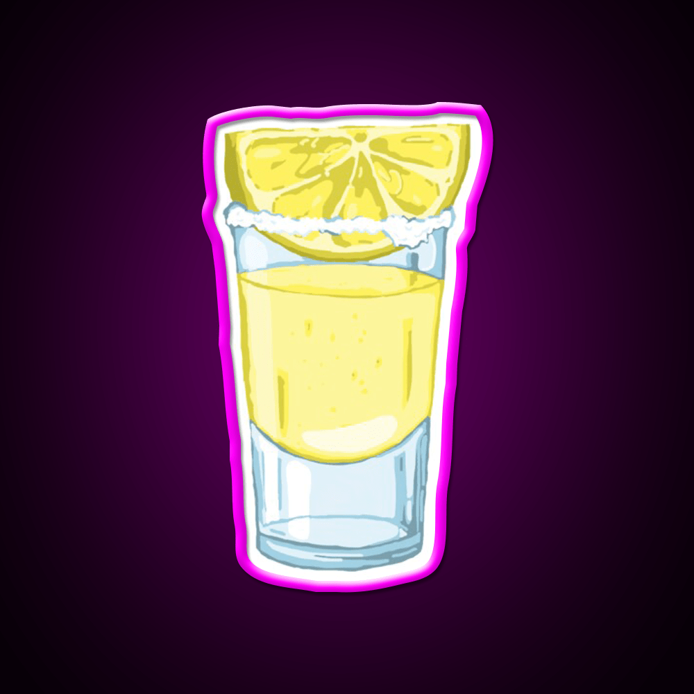 Lemon Drop Shot Cocktail Bar Decor Led Neon Sign Rgb Color - Shineneon