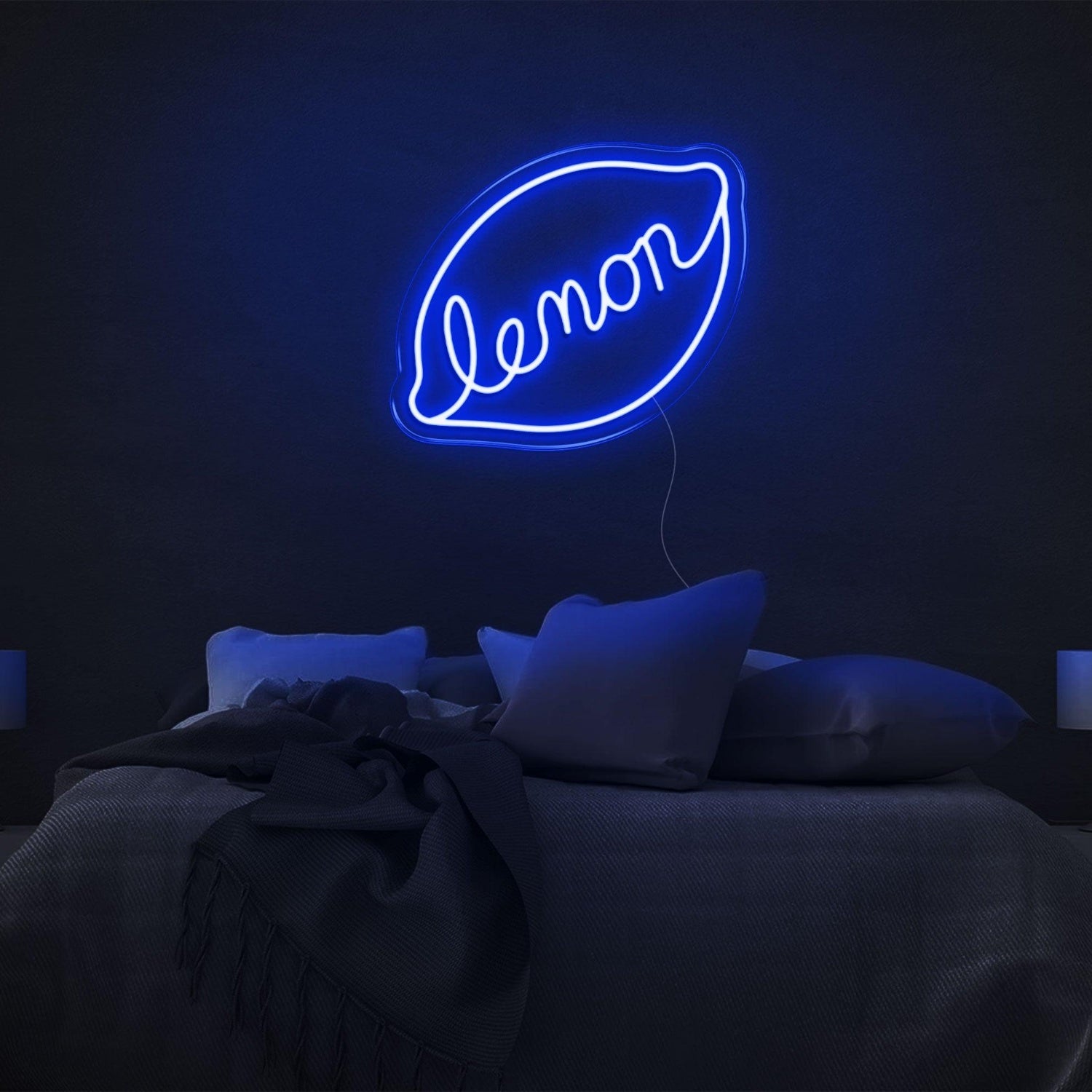 Lemon Slice Yellow Led Neon Sign For Bedroom Wall Art | Shineneon