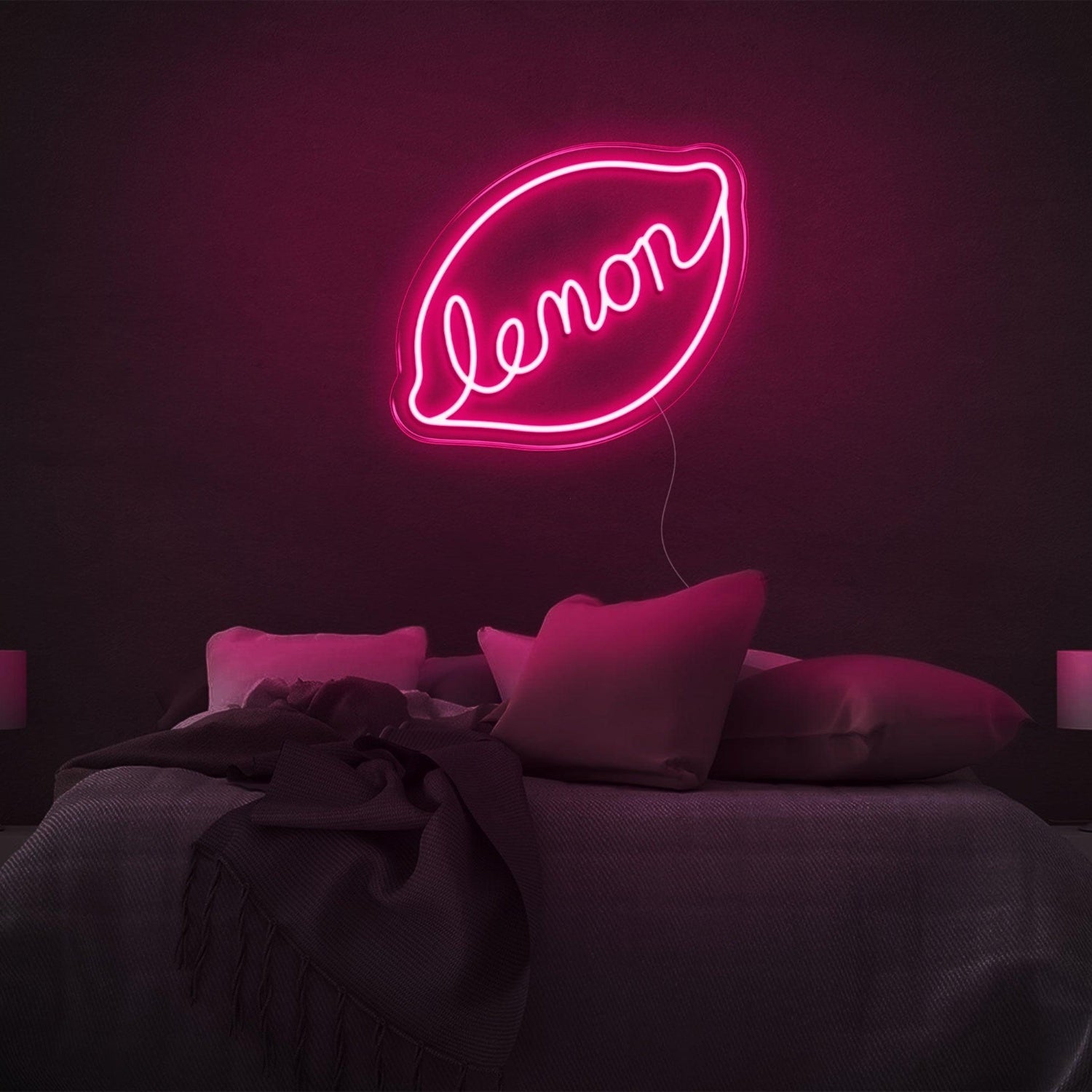 Lemon Slice Yellow Led Neon Sign For Bedroom Wall Art | Shineneon