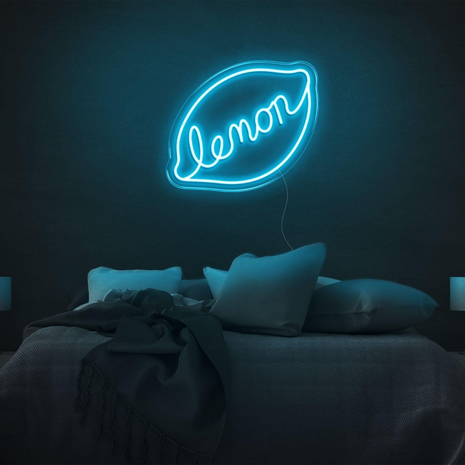 Lemon Slice Yellow Led Neon Sign For Bedroom Wall Art | Shineneon